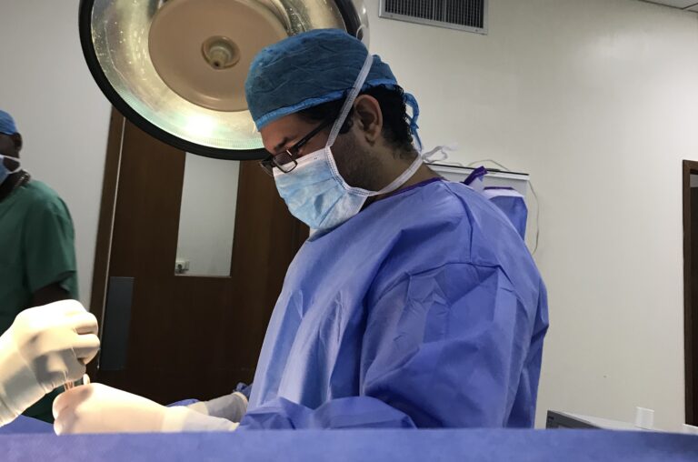 Circumcision procedure performed by Dr. Freddy Urroz, Urologist in Belize